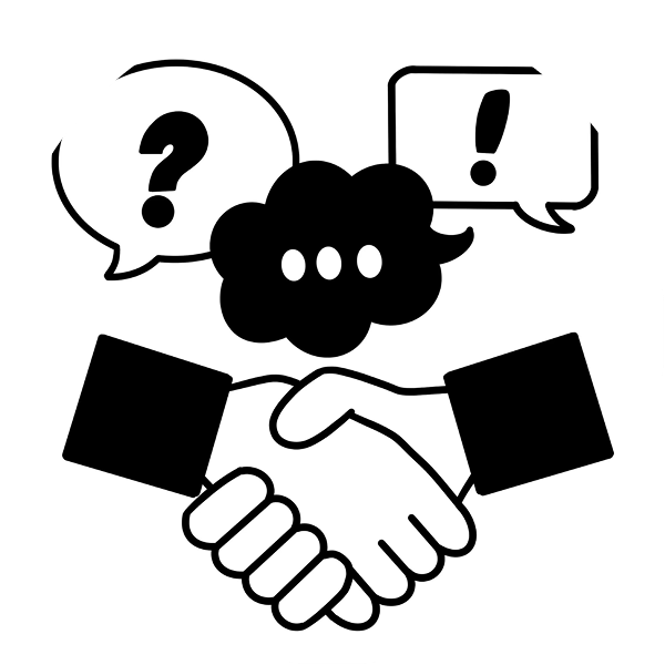 喋っているイラスト