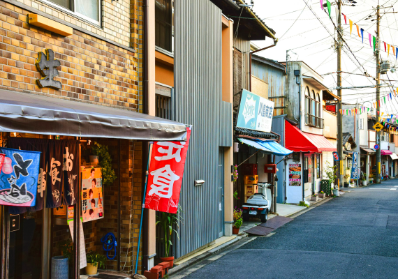 ひなた町の商店街