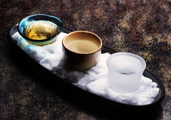 地酒の飲み比べ