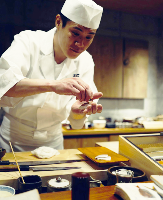 ネタを握っている大将